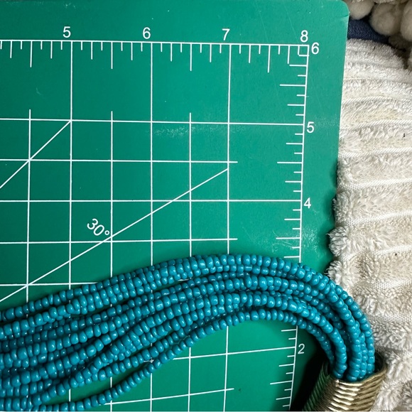Catherine Stein Design Multiple strands turquoise beaded necklace - Picture 8 of 9